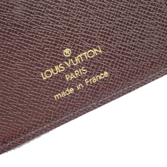 LOUIS VUITTON Porte Valeurs Cartes Credit Damier Leather Brown N61823 07EF445 - Picture 13 of 15